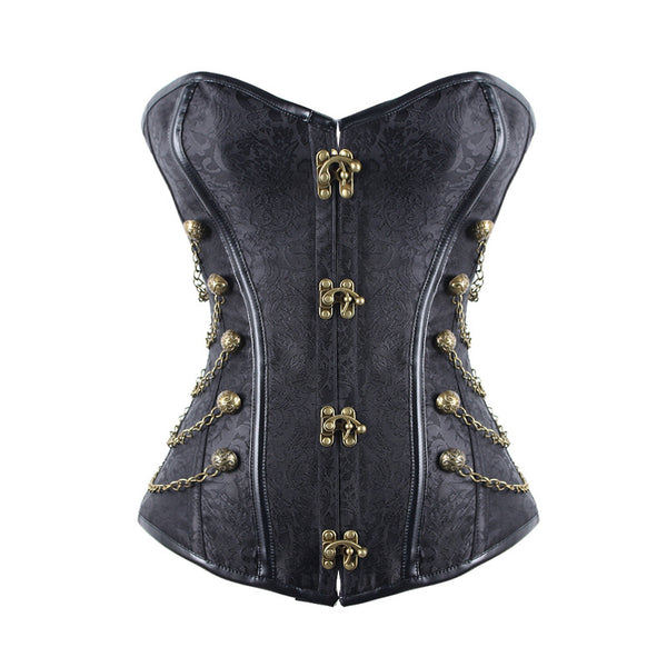 Corsé Steampunk Gótico Vintage de Corte Clásico