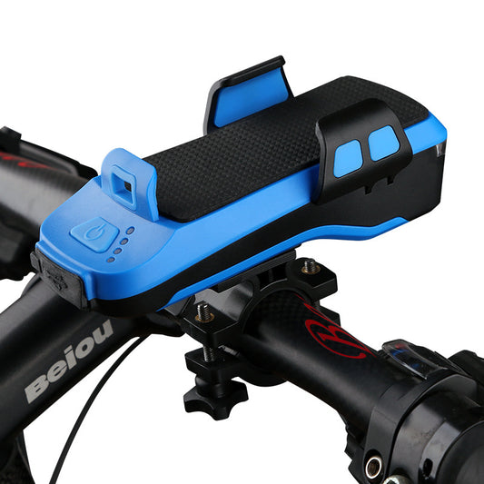 Luz Delantera Multifunción 4 en 1 para Bicicleta con Linterna, Bocina, Power Bank y Soporte - Image 2