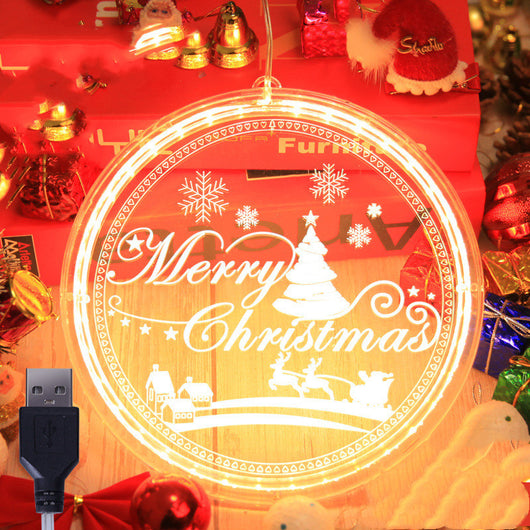 Lámpara Colgante 3D LED Navideña para Decoración del Hogar - Image 23