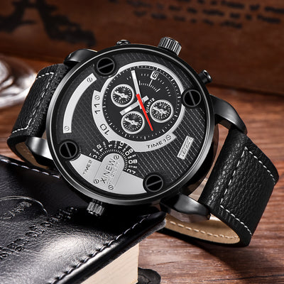 Reloj de Pulsera para Hombre con Calendario y Correa de Cuero Premium - Image 6