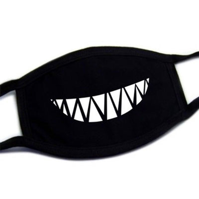 Mascarilla de Algodón Negro Lovely Teeth - Protección y Estilo