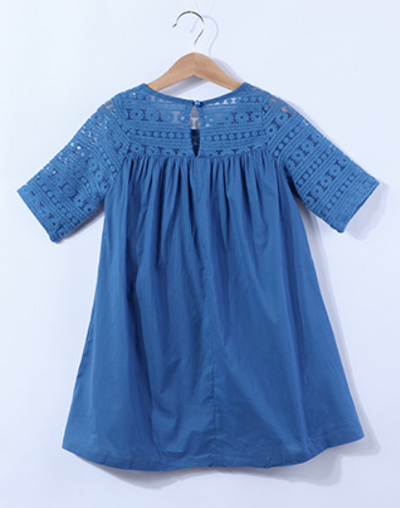 Blusa de Encaje Crochet con Mangas Plisadas de Cinco Puntas - Image 14