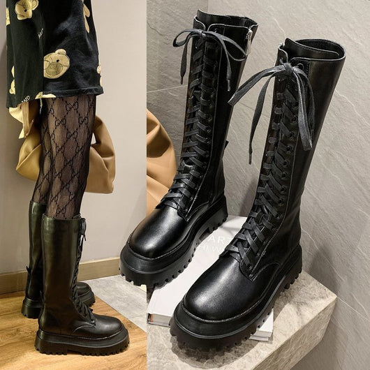 Botas Martin Altas con Cordones y Suela Gruesa - Image 7