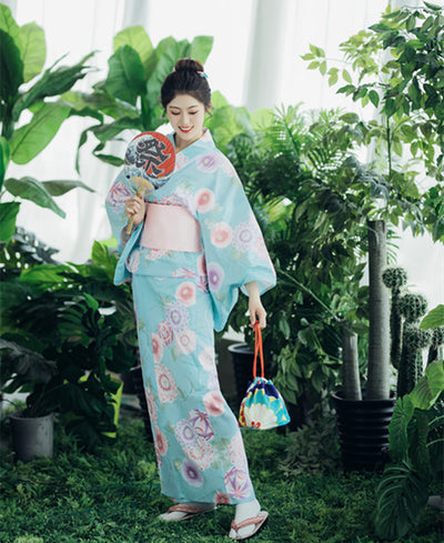 Kimono Formal Komon Japonés Tradicional para Mujer - Image 10