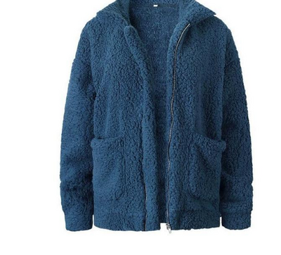 Abrigo Casual Mujer Otoño Invierno Lana Peluda Suelto Europeo - Image 11