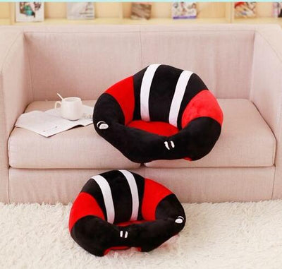 Silla de Comer Portátil para Bebé con Juguetes Peluches - Asiento de Aprendizaje Seguro