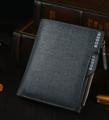 Billetera Corta para Hombre Bogesi - Cartera Compacta con Monedero - Image 6