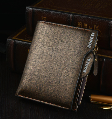 Billetera Corta para Hombre Bogesi - Cartera Compacta con Monedero - Image 7