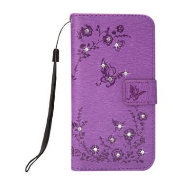 Funda Flip Papillon Brillante con Diamantes en Cuero PU - Image 9