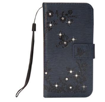 Funda Flip Papillon Brillante con Diamantes en Cuero PU