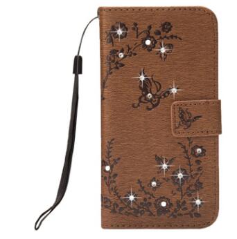 Funda Flip Papillon Brillante con Diamantes en Cuero PU - Image 4
