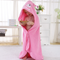 Animal Cartoon Baby Cloak Toalla Cloak Rosado Monster 70 120 Cm