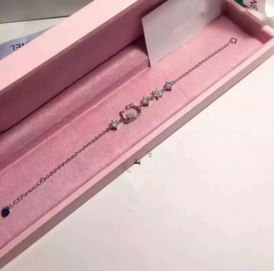 Pulsera de Plata 925 con Cristal - Diseño Minimalista Gato para Mujer - Image 3