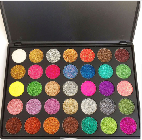 Paleta de Sombras Glitter con 35 Colores y Aplicador Incluido - Image 4