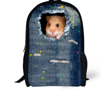 Mochila Escolar 3D Gato Adorable - Mochila Denim para Niños y Niñas - Image 14