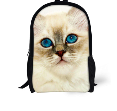Mochila Escolar 3D Gato Adorable - Mochila Denim para Niños y Niñas - Image 12