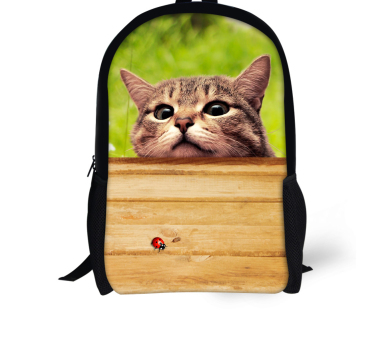 Mochila Escolar 3D Gato Adorable - Mochila Denim para Niños y Niñas - Image 20