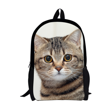Mochila Escolar 3D Gato Adorable - Mochila Denim para Niños y Niñas - Image 4