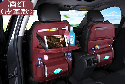 Organizador Multifuncional para Auto con Mesa Plegable y Cuero PU - Image 9