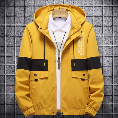 Chaqueta de Béisbol Casual Coreana para Hombre con Capucha y Bordado - Image 46