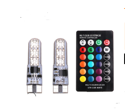 Luces LED RGB para Matrícula de Auto - 5050 6SMD Coloridas con Efecto Destello