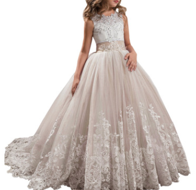 Vestido de Fiesta Infantil con Encaje - Diseño Europa y EE.UU. - Image 3