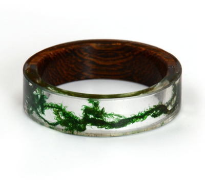 Anillo Artesanal de Madera y Resina - Image 2