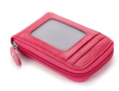 Cartera Organizadora de Cuero Genuino para Tarjetas - Diseño Compacto para Mujer - Image 14