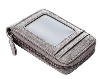 Cartera Organizadora de Cuero Genuino para Tarjetas - Diseño Compacto para Mujer - Image 7