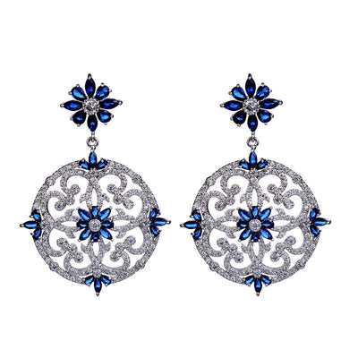 Aretes de Circonita Retro Exagerados - Diseño Vintage - Image 8