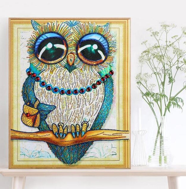 Pintura de Diamantes - La Lechuza 2