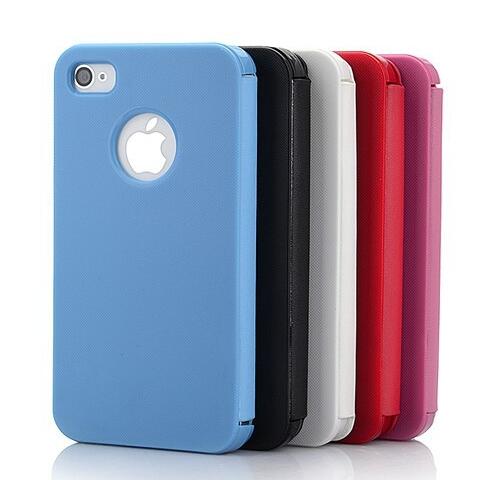 Funda de Cuero Premium para iPhone 5S/4S con Cierre Magnético - Image 4