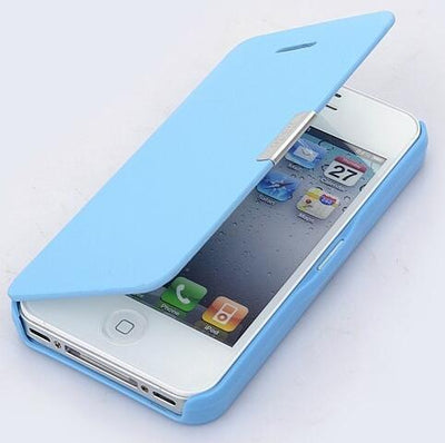 Funda de Cuero Premium para iPhone 5S/4S con Cierre Magnético - Image 3