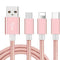 Cable de Carga Rápida USB 2.0A Nylon Trenzado Compatible con iPhone, Android y Type-C