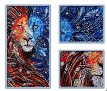 Pintura de Diamantes Tigre Mágico con Perlas