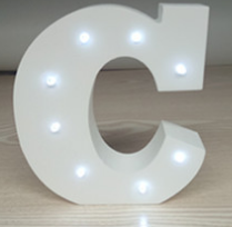 Letras LED de Luz Blanca 15cm en Madera - Decoración Luminosa Inglesa - Image 22