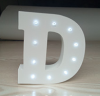 Letras LED de Luz Blanca 15cm en Madera - Decoración Luminosa Inglesa - Image 21