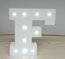 Letras LED de Luz Blanca 15cm en Madera - Decoración Luminosa Inglesa - Image 24