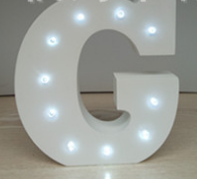 Letras LED de Luz Blanca 15cm en Madera - Decoración Luminosa Inglesa - Image 25