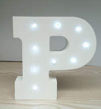 Letras LED de Luz Blanca 15cm en Madera - Decoración Luminosa Inglesa - Image 8