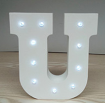 Letras LED de Luz Blanca 15cm en Madera - Decoración Luminosa Inglesa - Image 14