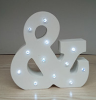 Letras LED de Luz Blanca 15cm en Madera - Decoración Luminosa Inglesa - Image 20