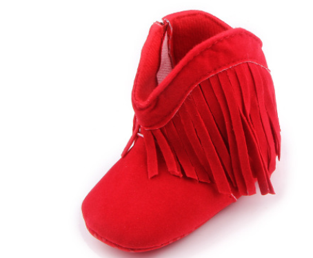 Botines para Bebé con Flecos y Velcro - Calzado Importado Premium - Image 6