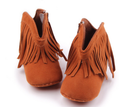 Botines para Bebé con Flecos y Velcro - Calzado Importado Premium - Image 4