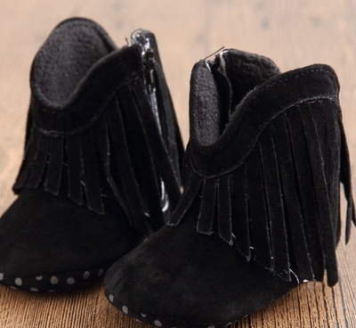Botines para Bebé con Flecos y Velcro - Calzado Importado Premium - Image 2