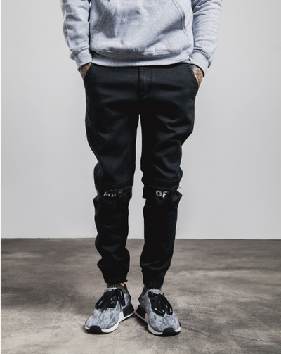 Pantalones Beam Hip Hop con Parches Elásticos - Estilo Street West Coast - Image 4