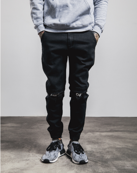Pantalones Beam Hip Hop con Parches Elásticos - Estilo Street West Coast - Image 4