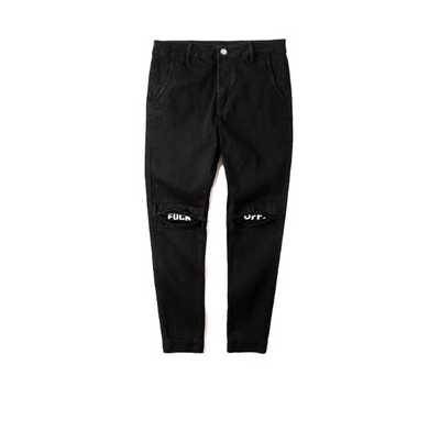 Pantalones Beam Hip Hop con Parches Elásticos - Estilo Street West Coast