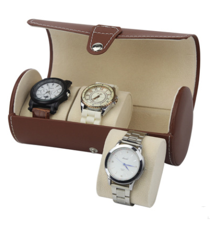 Caja Organizadora de Relojes de Cuero - Estuche para 3 Relojes - Image 3