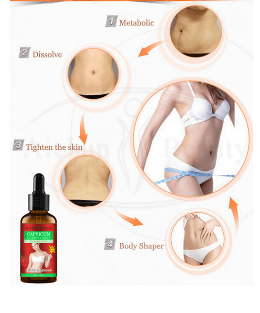 Aceite Corporal Reafirmante con Ají Rojo - Moldea Caderas, Cintura y Piernas - Image 3
